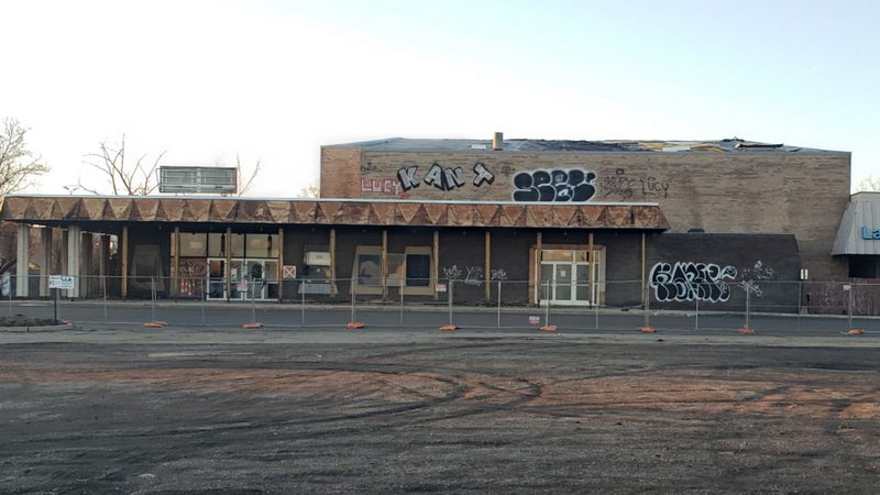 Eastbrook Theatre (The Orbit Room, Club Eastbrook) - The Final Look Before Demo March 2023 From Wzzm13 (newer photo)